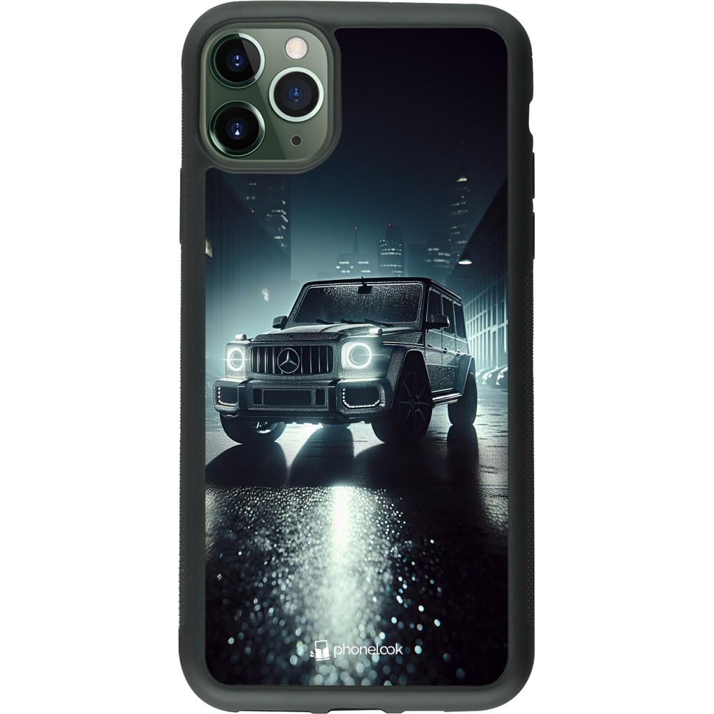 iPhone 11 Pro Max Case Hülle - Silikon schwarz Mercedes G AMG Nacht