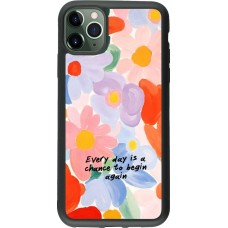 iPhone 11 Pro Max Case Hülle - Silikon schwarz Every day is a chance Spring 2026