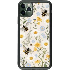 iPhone 11 Pro Max Case Hülle - Silikon schwarz Pattern bees Spring 2026