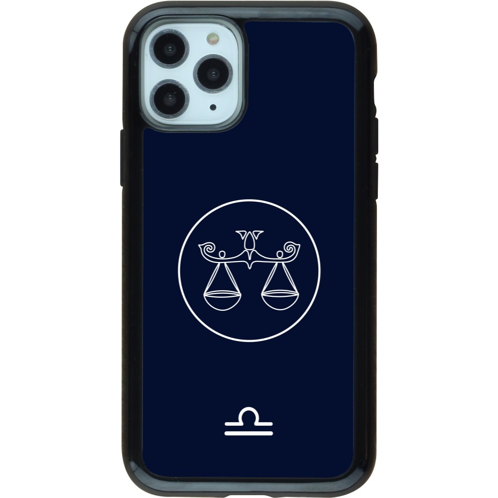 iPhone 11 Pro Case Hülle - Hybrid Armor schwarz Astrologie Waage