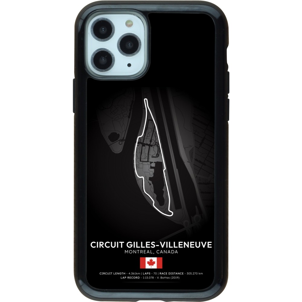 iPhone 11 Pro Case Hülle - Hybrid Armor schwarz F1 Track 2025 Canada