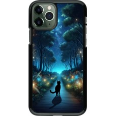 iPhone 11 Pro Case Hülle - Schwarze Katze Spaziergang