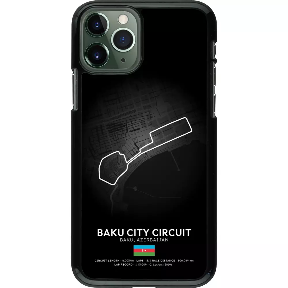 iPhone 11 Pro Case Hülle - F1 Track 2025 Azerbaijan