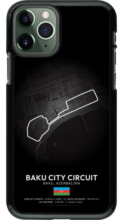 iPhone 11 Pro Case Hülle - F1 Track 2025 Azerbaijan