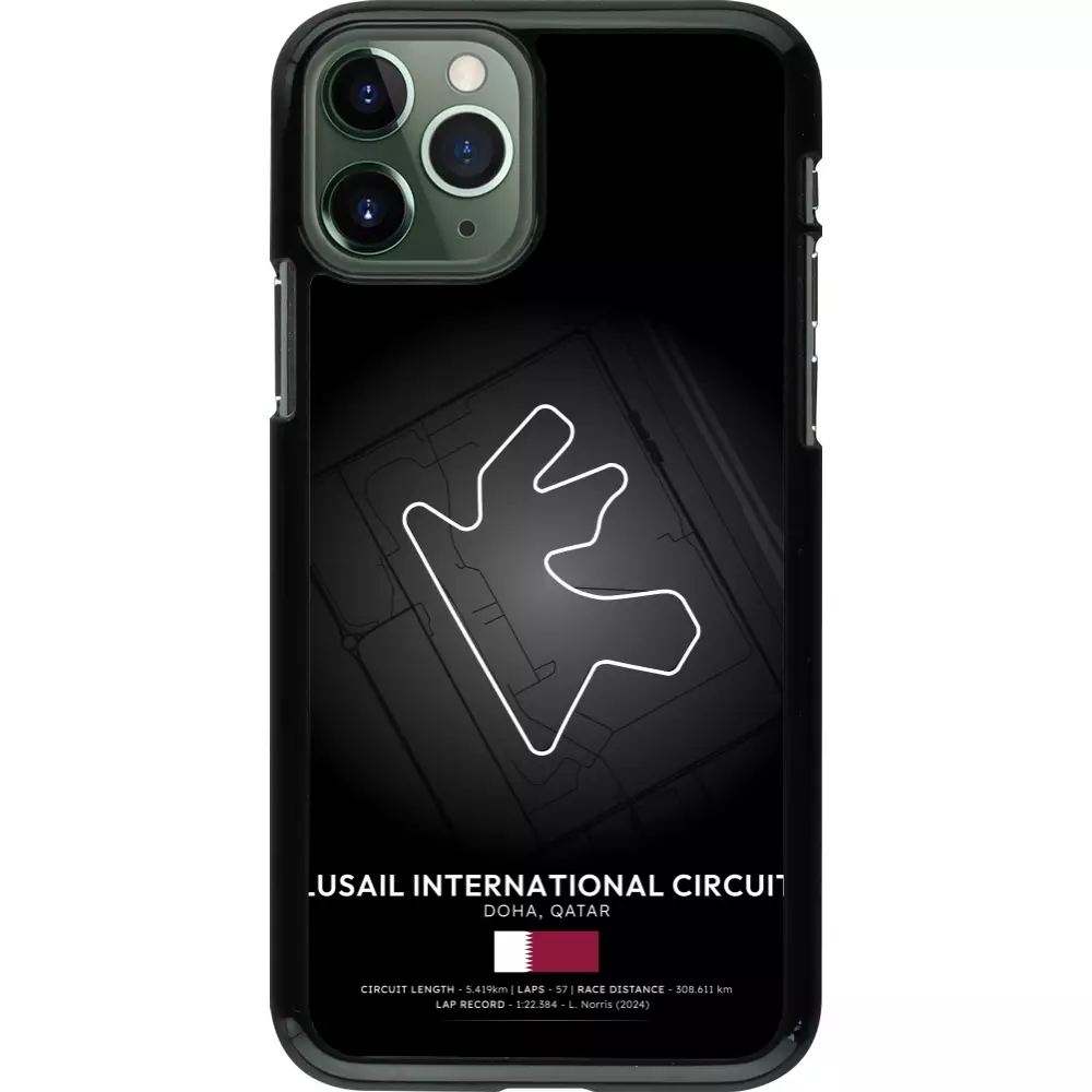 iPhone 11 Pro Case Hülle - F1 Track 2025 Qatar