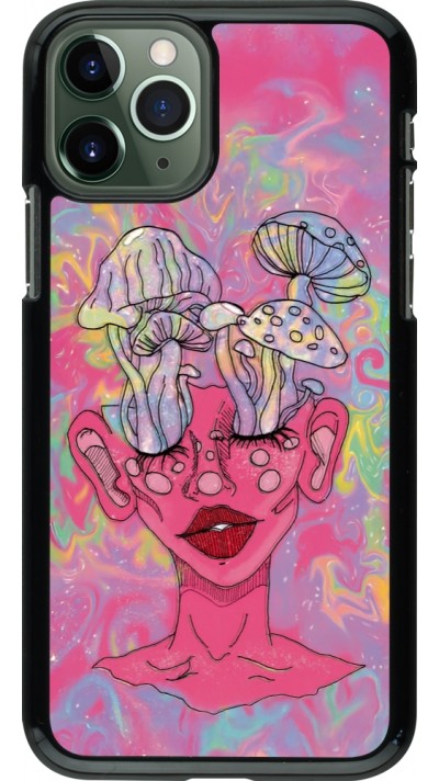 iPhone 11 Pro Case Hülle - Psychedelic pink mushroom