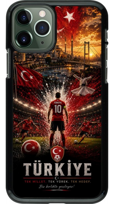 Coque iPhone 11 Pro - Football Turquie splash 2026