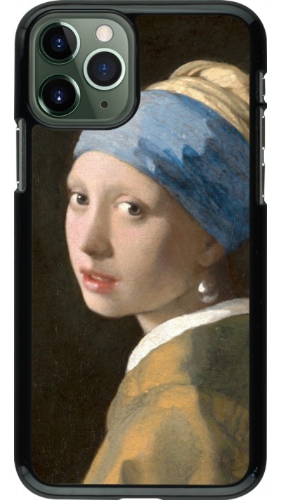 Coque iPhone 11 Pro - Tableau art - La Jeune fille à la perle - Johannes Vermeer