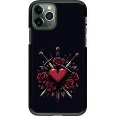 iPhone 11 Pro Case Hülle - Valentine 2024 gothic love