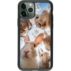 iPhone 11 Pro Case Hülle - Silikon schwarz Easter 2026 Rabbits