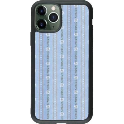 Hülle iPhone 11 Pro - Silikon schwarz Edel- Weiss