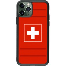 Hülle iPhone 11 Pro - Silikon schwarz Euro 2020 Switzerland
