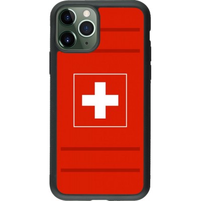 Hülle iPhone 11 Pro - Silikon schwarz Euro 2020 Switzerland
