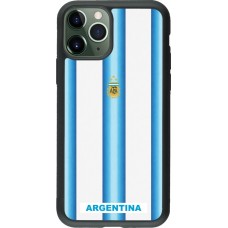 iPhone 11 Pro Case Hülle - Silikon schwarz Argentinien 2026 personalisierbares Fussballtrikot