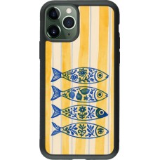 iPhone 11 Pro Case Hülle - Silikon schwarz Portuguese fish 2026