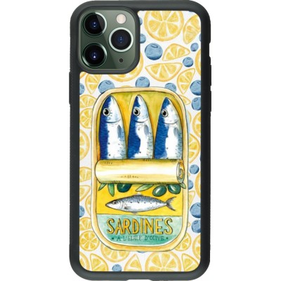 iPhone 11 Pro Case Hülle - Silikon schwarz Sardines in oil 2026
