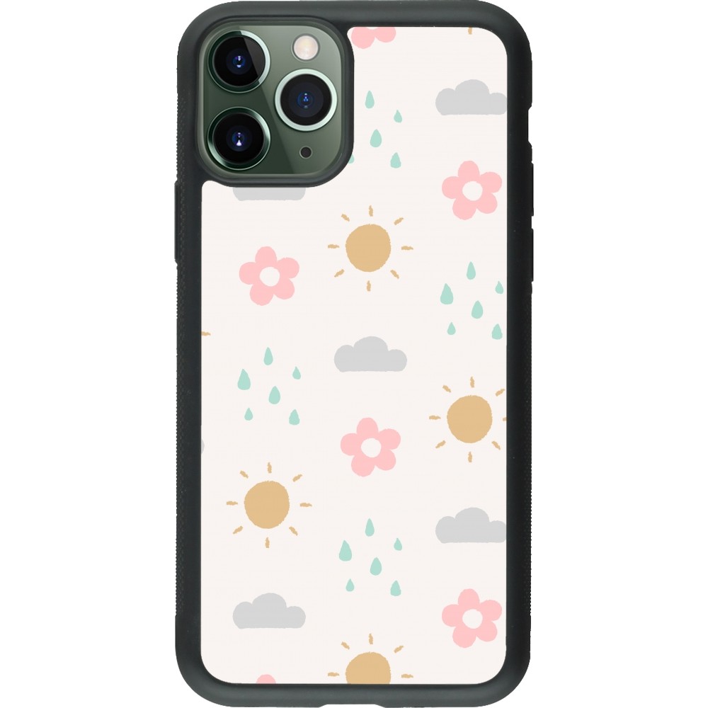 iPhone 11 Pro Case Hülle - Silikon schwarz Spring 23 weather