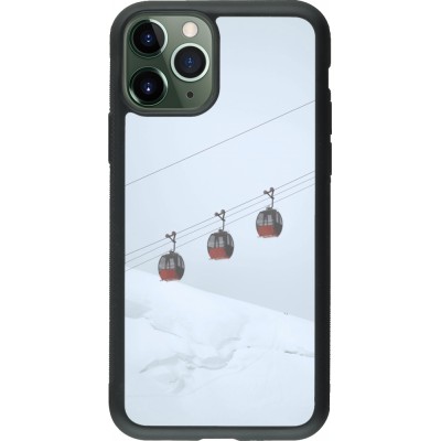 iPhone 11 Pro Case Hülle - Silikon schwarz Winter 22 ski lift