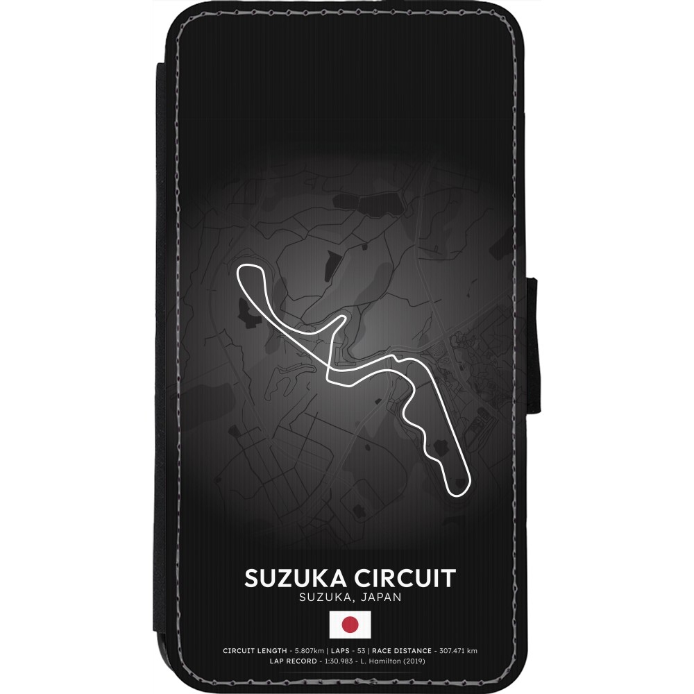 iPhone 11 Pro Case Hülle - Wallet schwarz F1 Track 2025 Japan