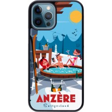 iPhone 12 / 12 Pro Case Hülle - Anzère Mountain Jacuzzi