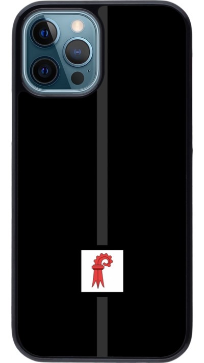iPhone 12 / 12 Pro Case Hülle - Kanton BL schwarz