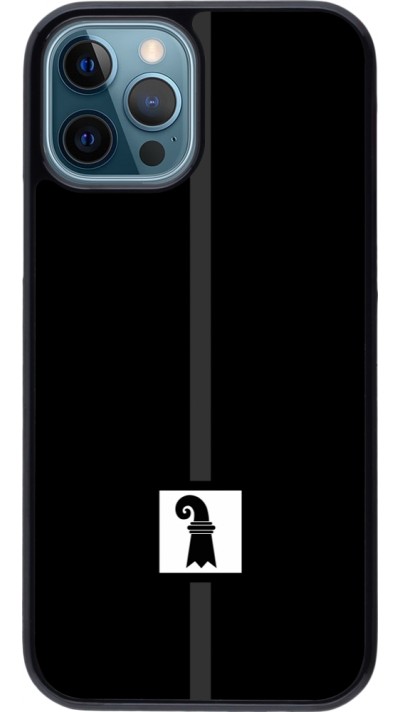 iPhone 12 / 12 Pro Case Hülle - Kanton BS schwarz