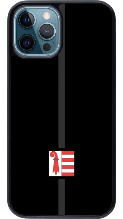iPhone 12 / 12 Pro Case Hülle - Kanton JU schwarz