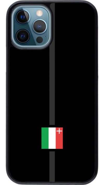 iPhone 12 / 12 Pro Case Hülle - Kanton NE schwarz
