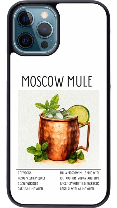 iPhone 12 / 12 Pro Case Hülle - Cocktail Rezept Moscow Mule
