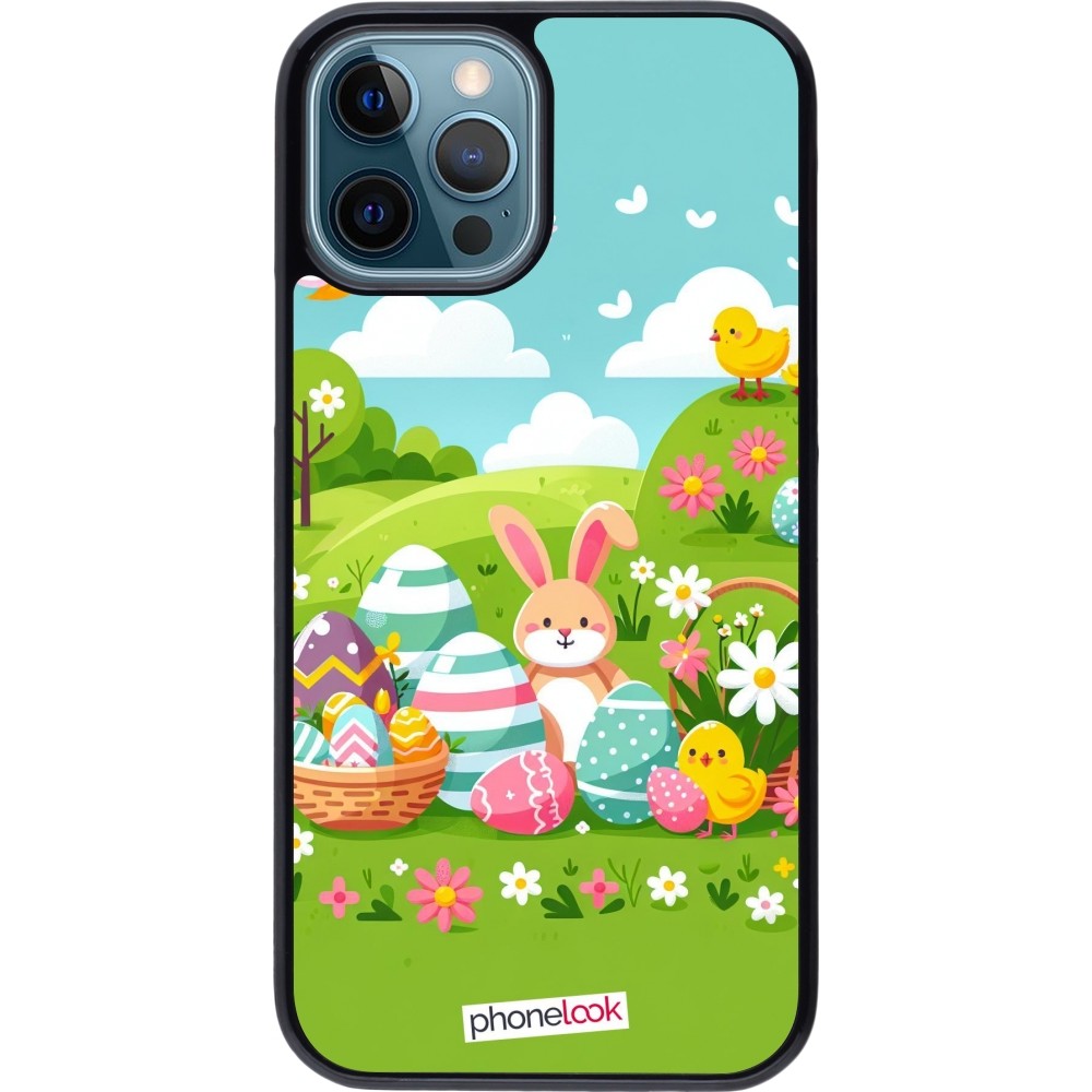 iPhone 12 / 12 Pro Case Hülle - Ostern 2025 Gruen