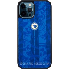 iPhone 12 / 12 Pro Case Hülle - Silikon schwarz Bosnien und Herzegowina 2026 personalisierbares Fussballtrikot