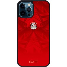 iPhone 12 / 12 Pro Case Hülle - Silikon schwarz Ägypten 2026 personalisierbares Fussballtrikot
