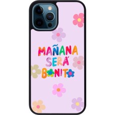 iPhone 12 / 12 Pro Case Hülle - Silikon schwarz Karol G Manana sera bonito