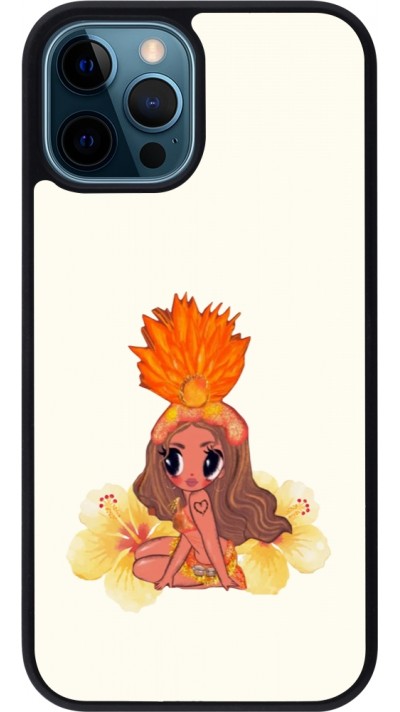 Coque iPhone 12 / 12 Pro - Silicone rigide noir Karol G Tropicoqueta