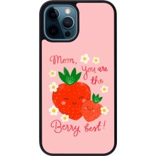 iPhone 12 / 12 Pro Case Hülle - Silikon schwarz Mom 2026 Berry best