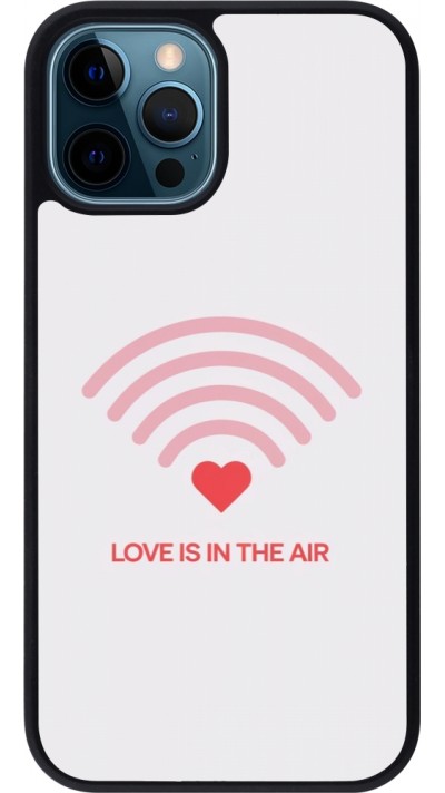iPhone 12 / 12 Pro Case Hülle - Silikon schwarz Saint Valentines Day 26 Love is in the air