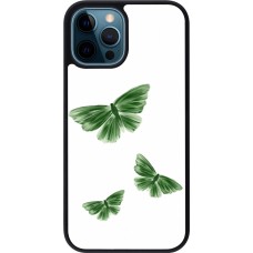 iPhone 12 / 12 Pro Case Hülle - Silikon schwarz Butterflies Spring 2026