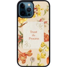 iPhone 12 / 12 Pro Case Hülle - Silikon schwarz Trust the process Spring 2026