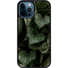 iPhone 12 / 12 Pro Case Hülle - Silikon schwarz Spring 23 fresh plants