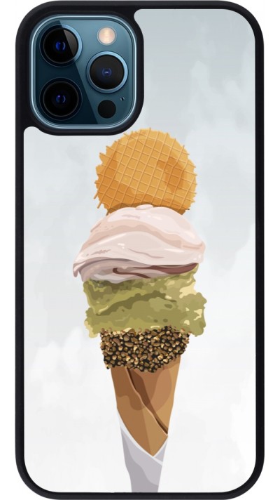 iPhone 12 / 12 Pro Case Hülle - Silikon schwarz Summer 2025 Cornet