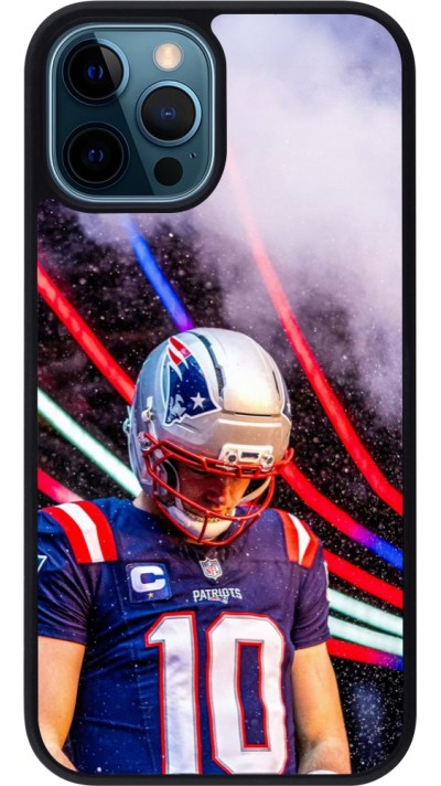 iPhone 12 / 12 Pro Case Hülle - Silikon schwarz Super Bowl 26 Patriots 3