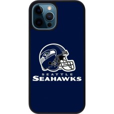 iPhone 12 / 12 Pro Case Hülle - Silikon schwarz Super Bowl 26 Seattle 3