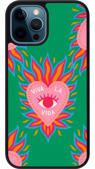 iPhone 12 / 12 Pro Case Hülle - Silikon schwarz Viva la vida 2026