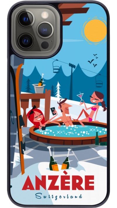 iPhone 12 Pro Max Case Hülle - Anzère Mountain Jacuzzi