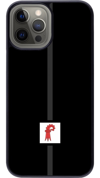 iPhone 12 Pro Max Case Hülle - Kanton BL schwarz