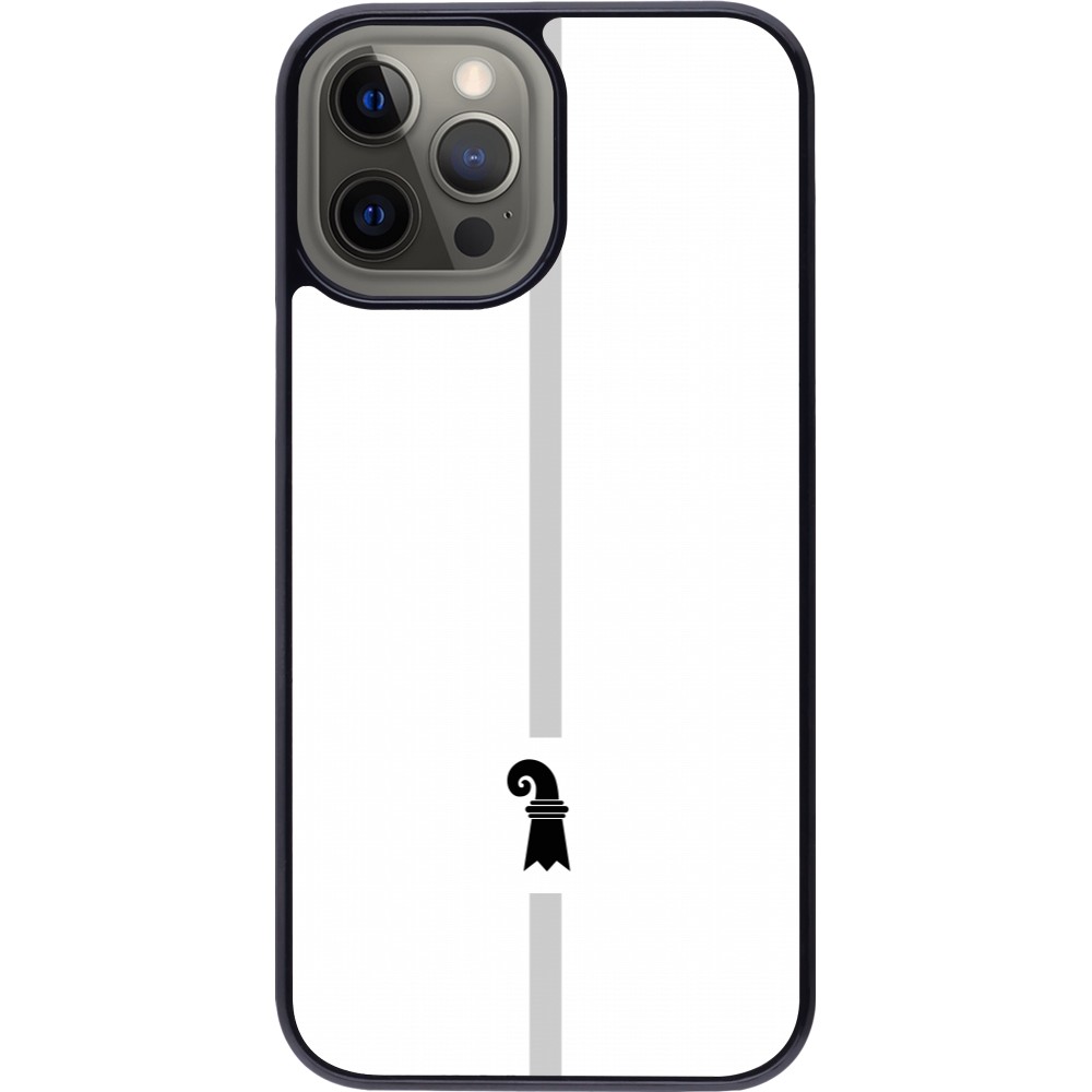 iPhone 12 Pro Max Case Hülle - Kanton BS weiss