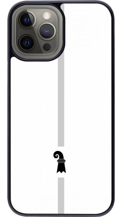 iPhone 12 Pro Max Case Hülle - Kanton BS weiss