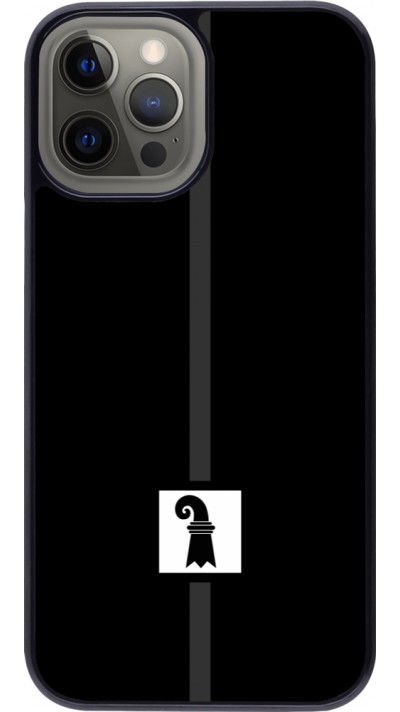 iPhone 12 Pro Max Case Hülle - Kanton BS schwarz