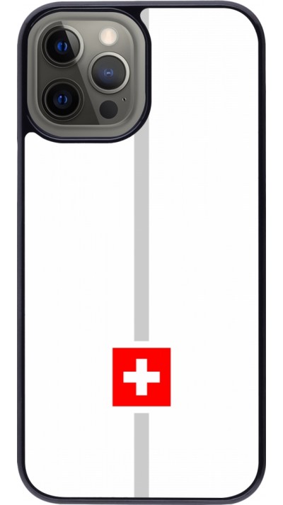 iPhone 12 Pro Max Case Hülle - Kanton CH weiss