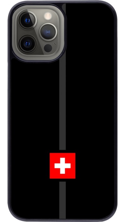 iPhone 12 Pro Max Case Hülle - Kanton CH schwarz